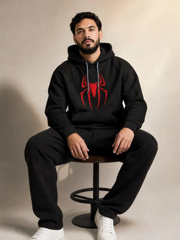SpiderMan Black Hoodie for Men.