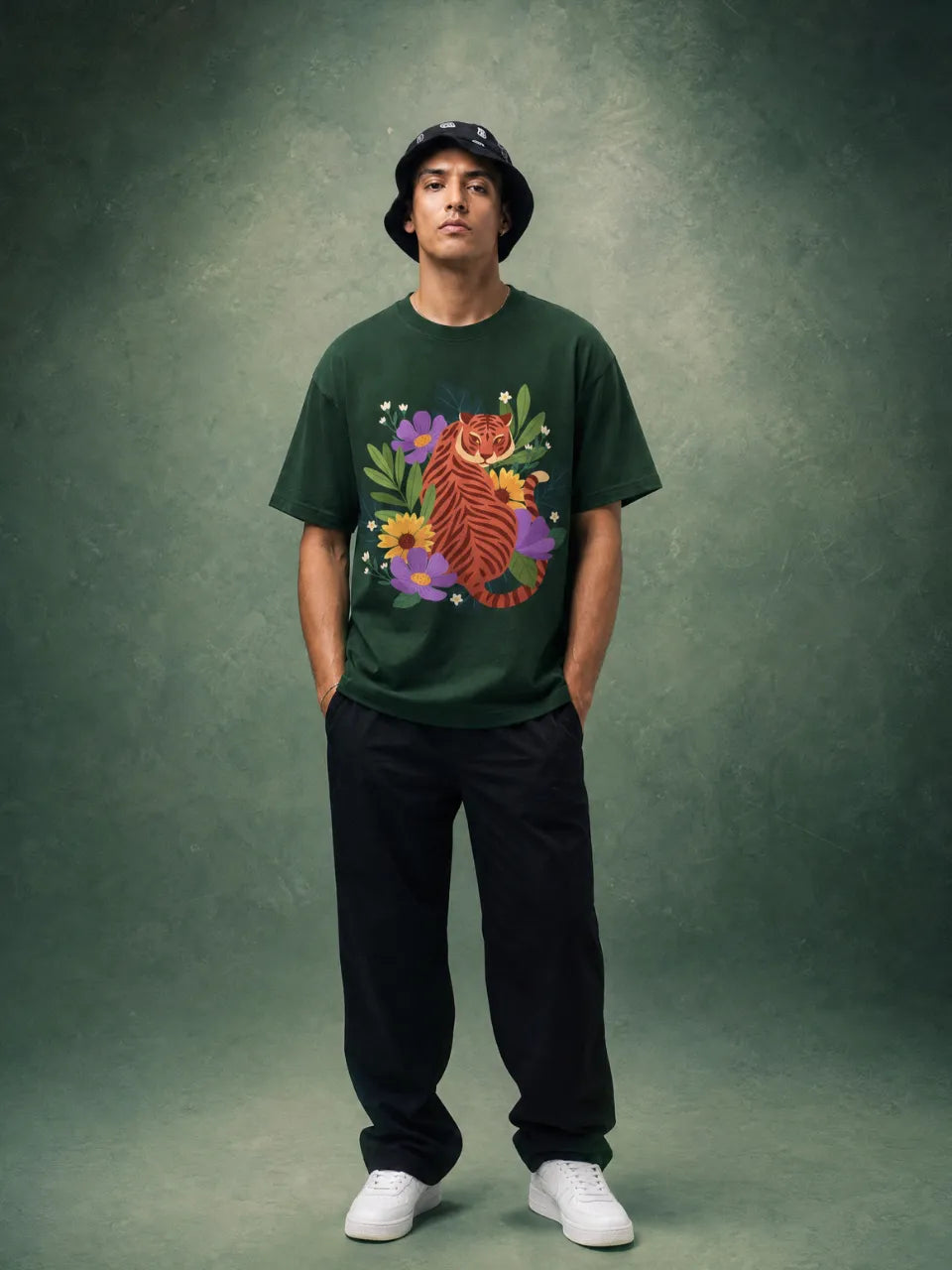 Majestic Tiger Graphic T-Shirt.