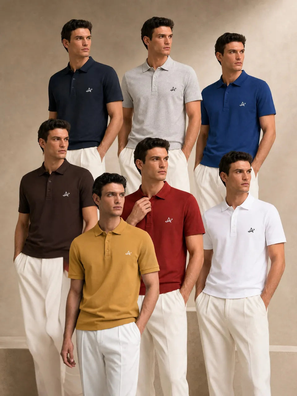 Navy Blue Polo T-Shirt.