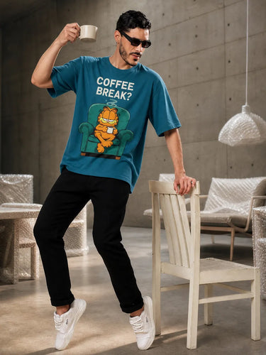 Coffee Break Oversized T-shirt For Men