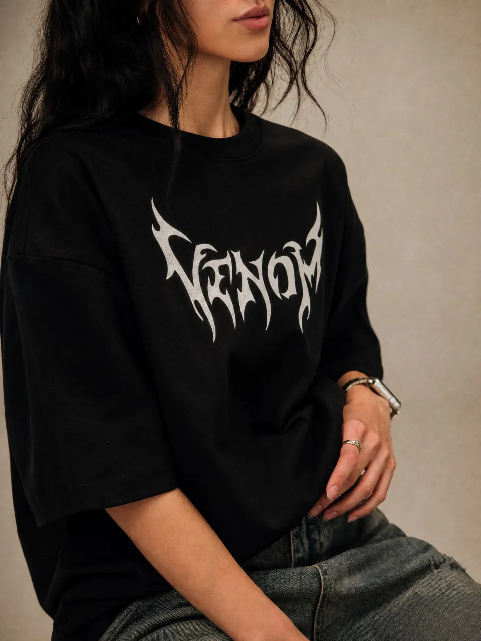 Venom Oversized T Shirt For Women front