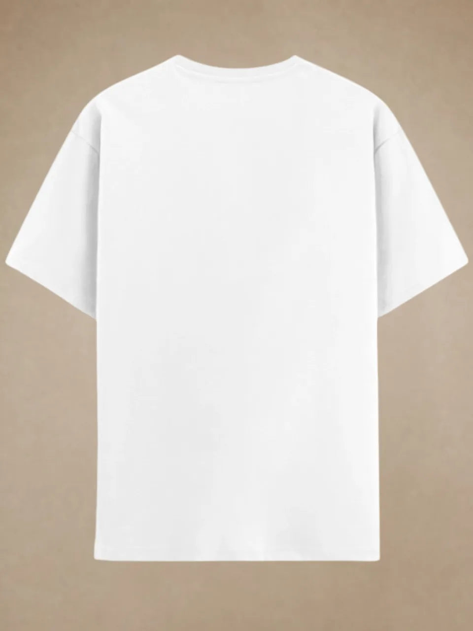 Axerios solid colour white t shirt for men in everyday college and streetwear outfit