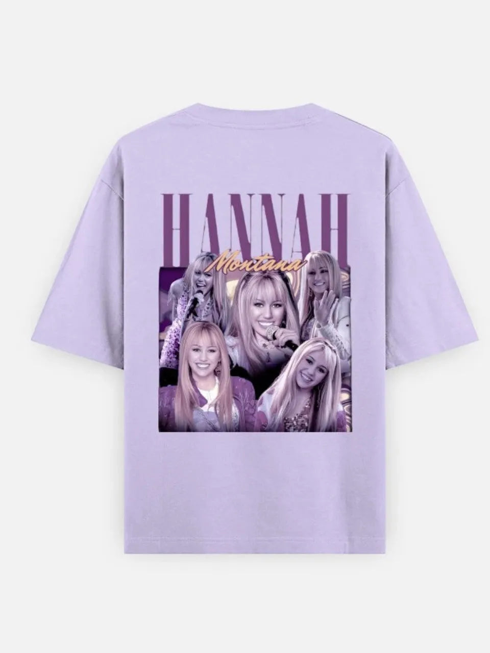 hannah montana t shirt back mockup