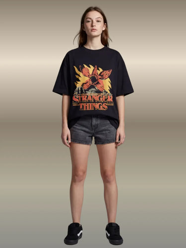 t shirts from stranger things  women front standing stright